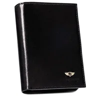 Portfele - PETERSON PTN-317-P skórzany portfel męski RFID czarny PTN 317-P BLACK - miniaturka - grafika 1