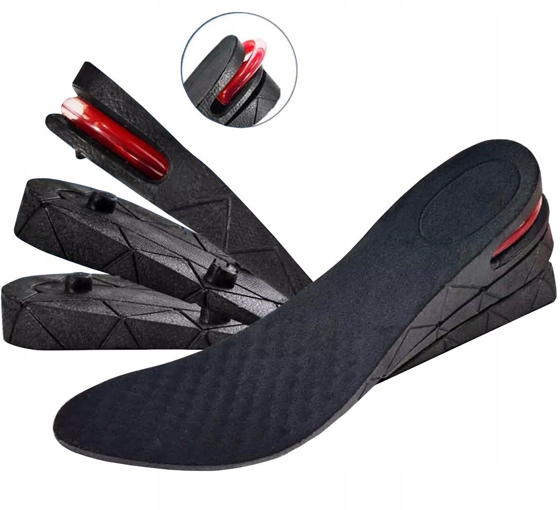 PODWYŻSZAJĄCE POWIĘKSZAJĄCE WZROST WKŁADKI DO BUTÓW regulacja od 3 do 9 cm