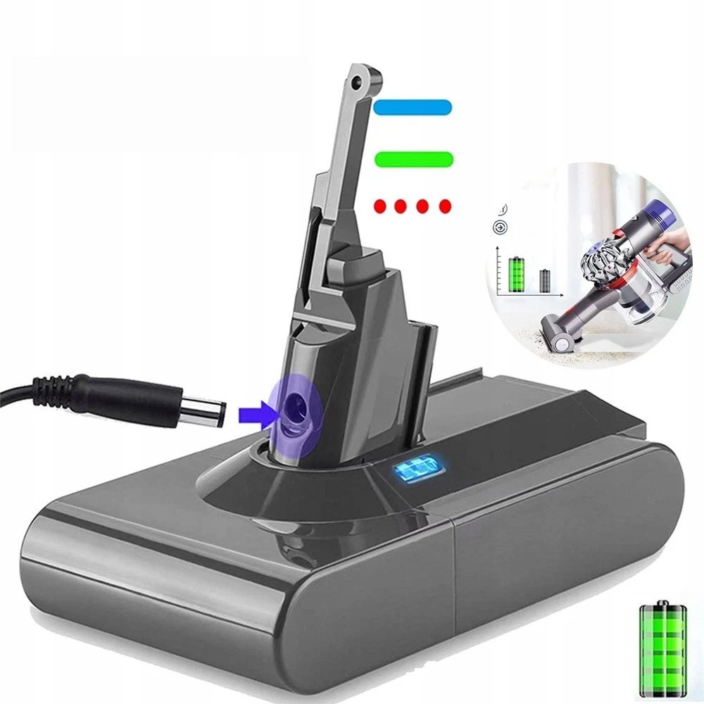 BATERIA AKUMULATOR DO DYSON V8 SV10 SV25 21.6V 4800MAH LITOWO-JONOWY