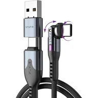 Kable USB - Kabel USB-C - USB-C STATIK PowerPivot Pro 2m Czarny - miniaturka - grafika 1