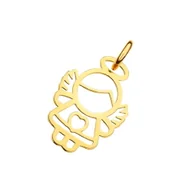 Wisiorki - MYNESS Zawieszka charms z aniołkiem - miniaturka - grafika 1