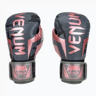 Rękawice bokserskie Venum Elite black/pink gold - Rękawice bokserskie - miniaturka - grafika 1