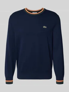Sweter z dzianiny o kroju regular fit z czystej bawełny - Swetry męskie - miniaturka - grafika 1