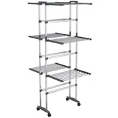 Suszarki na ubrania - Trzypoziomowa mobilna suszarka na pranie F8-E71 - miniaturka - grafika 1