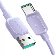 Akcesoria do słuchawek - Kabel USB - USB C 3A 1,2m Joyroom S-AC027A14 - fioletowy - miniaturka - grafika 1