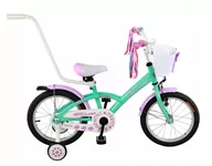 Rowery - Rower dziecięcy BMX ROSES 16" miętowo-różowy - miniaturka - grafika 1