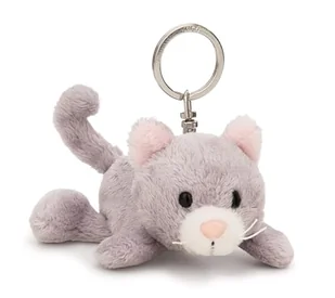 NICI 62133 breloczek kotek, wierny towarzysz do plecaka lub torby, zawieszka do kluczy dla małych i dużych, 10 cm, szary - Plecaki - miniaturka - grafika 1