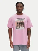 Koszulki męskie - Volcom T-Shirt Filip Rygalski A4312506 Różowy Loose Fit - miniaturka - grafika 1