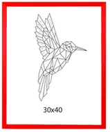 Ramki na zdjęcia - Drewniana ramka na plakat, czerwona, 30x40 cm - miniaturka - grafika 1