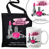 Gadżety dla niej i dla niego - Zestaw Torba Eko Kubek Dla Najlepszej Kosmetyczki - miniaturka - grafika 1