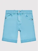 Spodenki damskie - Guess Szorty jeansowe N1RD03 WE620 Niebieski Regular Fit - miniaturka - grafika 1