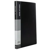 Teczki i skoroszyty - Album ofertowy ofertówka teczka ofertowa czarna Deli DELI A4 30 koszulek - miniaturka - grafika 1