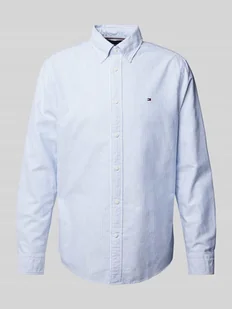 Koszula biznesowa o kroju regular fit z wyhaftowanym logo model ‘OXFORD’ - Koszule męskie - miniaturka - grafika 1