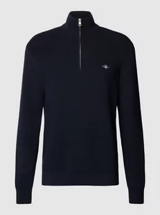 Sweter z dzianiny z fakturowanym wzorem - Swetry męskie - miniaturka - grafika 1