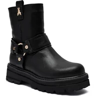 Botki damskie - Patrizia Pepe Skórzane botki - miniaturka - grafika 1