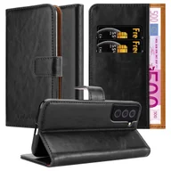 Etui i futerały do telefonów - Etui Do Samsung Galaxy S22 PLUS w Pokrowiec CZARNY GRAFIT Magnet Obudowa Ochronny Case Cover Cadorabo - miniaturka - grafika 1