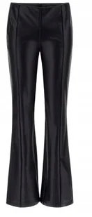 GUESS CZARNE ELEGANCKIE SPODNIE Z EFEKTEM SKÓRY W DZWONY XS 2CC - Spodnie damskie GUESS CZARNE ELEGANCKIE SPODNIE Z EFEKTEM SKÓRY W DZWONY XS 2CC - Spodnie damskie - miniaturka - grafika 1