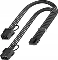 Kable komputerowe i do monitorów - QingSea Adapter przejściówka Przedłużacz 2*8 PIN 12VHPWR 12+4 PIN 400W 16 AWG - miniaturka - grafika 1