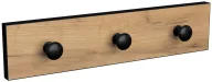 Wieszaki i stojaki - Nowoczesny wieszak ścienny dąb craft + czarny E2-P44 - miniaturka - grafika 1