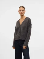 Swetry damskie - Vero Moda Kardigan w kolorze antracytowym - miniaturka - grafika 1