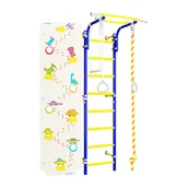 Wyposażenie sportowe i gimnastyczne - Małpiszon KOMETA, DRABINKA GIMNASTYCZNA, NEXT 1 + ŚCIANKA WSPINACZKOWA, NIEBIESKI 01.21.8.06.490.03.00-24 + 6.08.00 - miniaturka - grafika 1