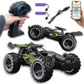 Zabawki zdalnie sterowane - HIT! Zdalnie Sterowany Samochód Terenowy RC Dla Dzieci i Dorosłych – 2 akumulatory PREZENT DLA DZIECKA + EBOOK-1 - miniaturka - grafika 1