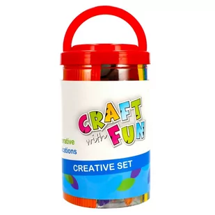 Zestaw kreatywny 500 el. mix - Craft with Fun - Zabawki kreatywne - miniaturka - grafika 1