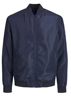 JACK & JONES Męska kurtka bomberka Jorpalma, Navy Blazer/szczegóły: NO Print, L, Granatowy blezer/Szczegóły: bez nadruku - Kurtki męskie - miniaturka - grafika 1