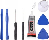 Pozostałe akcesoria do telefonów - ER4 ZESTAW NAPRAWCZY KLEJ B7000 NAPRAWA SMARTFONA 8w1 - miniaturka - grafika 1