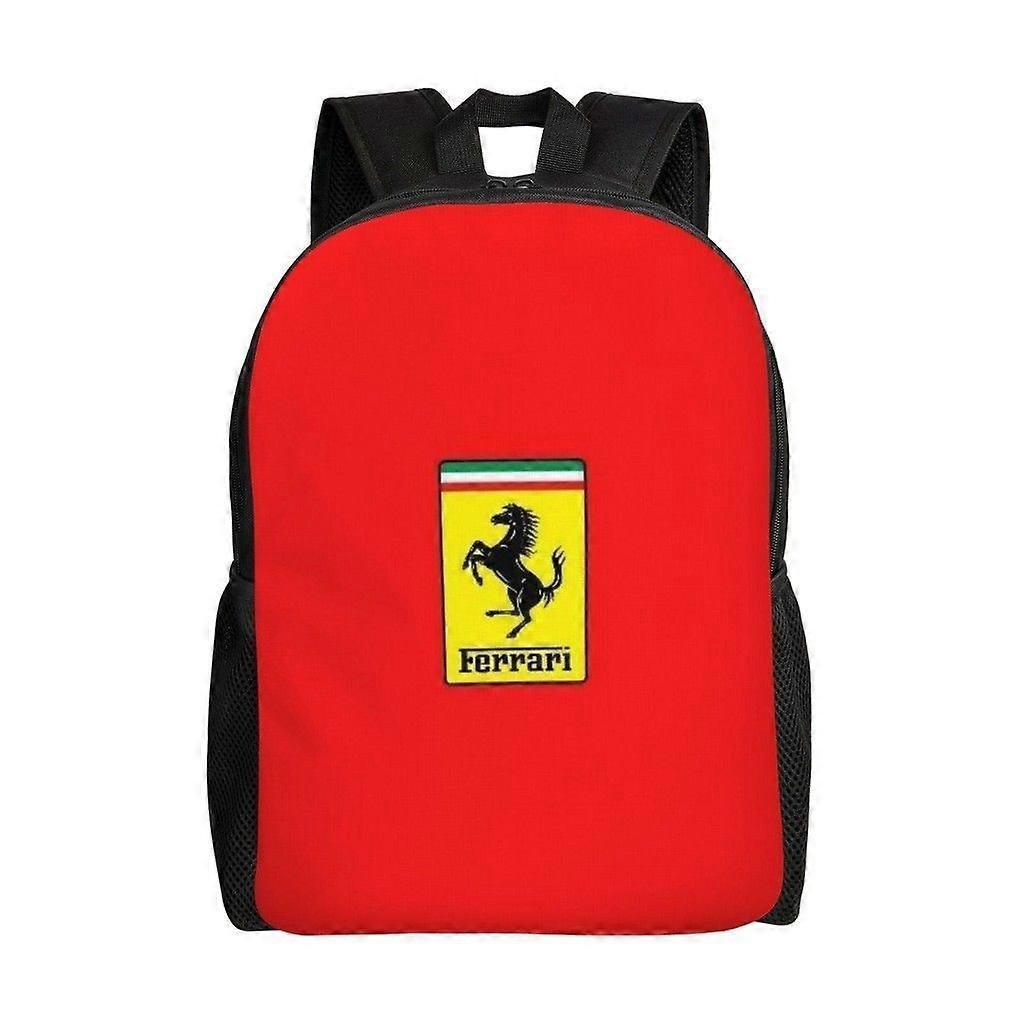 FERRARI Wszechstronny plecak Zmywalny plecak szkolny w stylu casual Modna torba na komputer z tkaniny Oxford Unisex-hjka2546