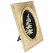 Ramki na zdjęcia - Ramka Na Zdjęcie Stojąca Złota Glamour Dekoracyjna 20,5 X 14,5 X 2 Cm - miniaturka - grafika 1