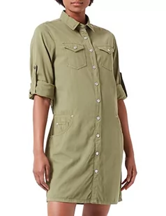 Replay Sukienka damska, 962 ciemnozielony, L - Sukienki - miniaturka - grafika 1