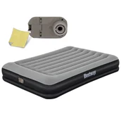 Materace turystyczne - Materac dmuchany do spania dwuosobowy z pompą 203x152x36 cm Bestway 67725 - miniaturka - grafika 1