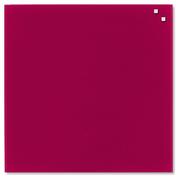 Tablice i flipcharty - NAGA Szklana Magnetyczna 45x45cm Czerwona 10720 - miniaturka - grafika 1