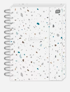 INTERDRUK Album B5/25 spirala Metallic Terrazo na magnes - Magnesy - miniaturka - grafika 1