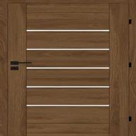 Drzwi wewnętrzne - Drzwi wewnętrzne pokojowe Sangres 80 prawe orzech michigan Voster 5905515000956 - miniaturka - grafika 1