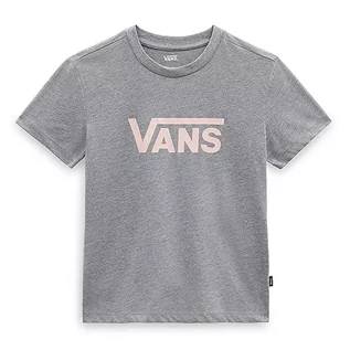 Koszulki i topy damskie - Vans Damska koszulka Drop V Ss Crew, Grey Heather 2, M - grafika 1