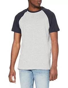 Urban Classics Raglan Contrast Tee T-Shirt męski, szary/granatowy., XXL - Koszulki męskie - miniaturka - grafika 1