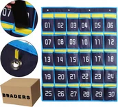 Pozostałe akcesoria do telefonów - Numerowany Uchwyt Na Telefon Komórkowy Do Klas Organizer Kieszeń Na Telefon - miniaturka - grafika 1