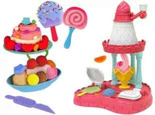Zestaw Ciastolina Akcesoria Lody 6 Kolorów - Masy plastyczne - miniaturka - grafika 3