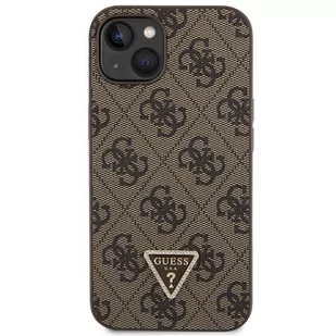 Guess GUHCP13MP4TDSCPW iPhone 13 6.1" brązowy/brown hardcase Crossbody 4G Metal Logo - Etui i futerały do telefonów - miniaturka - grafika 3