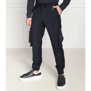 Les Hommes Wełniane spodnie cargo | Regular Fit - Spodnie męskie - miniaturka - grafika 1