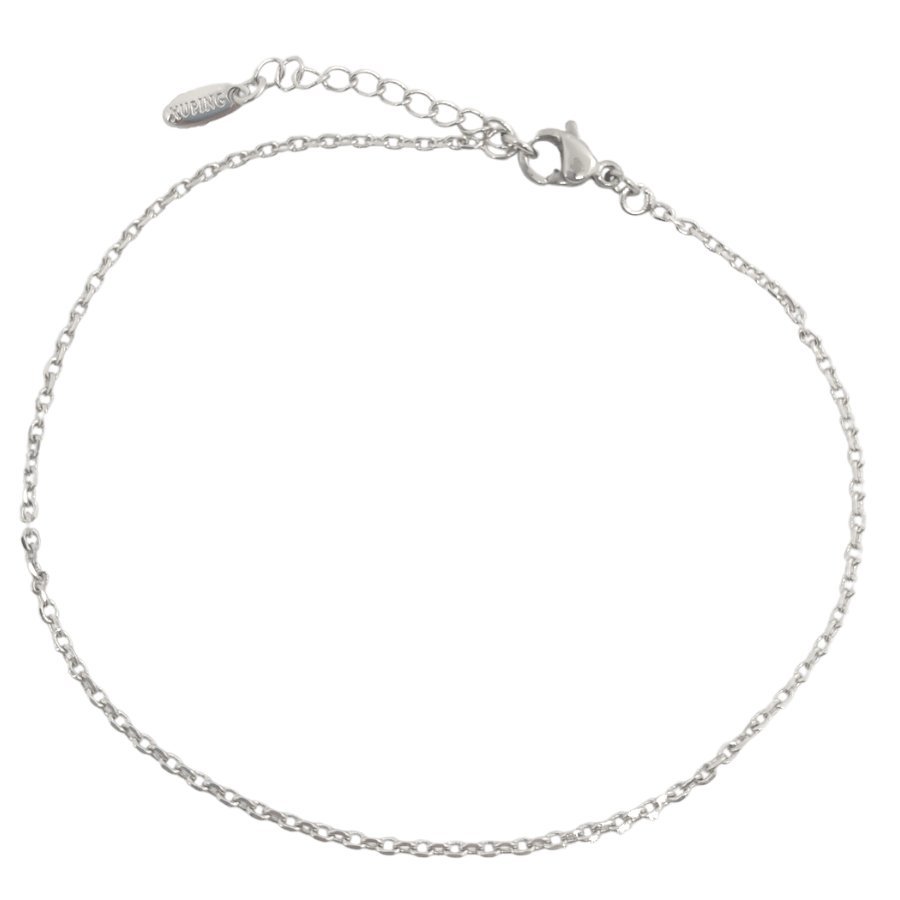 Bransoletka rodowana na nogę - Ankier