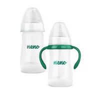 Butelki dla niemowląt - Neno Bottle Butelka Do Karmienia i Picia 2w1 240 ml - miniaturka - grafika 1