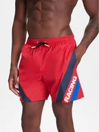 Kąpielówki męskie - Pepe Jeans Szorty kąpielowe Red Bull Racing RMB10007 Czerwony Regular Fit - miniaturka - grafika 1