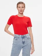 Koszulki i topy damskie - Tommy Hilfiger T-Shirt New Cody WW0WW40587 Czerwony Slim Fit - miniaturka - grafika 1