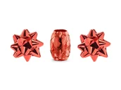 Opakowania i torebki na prezenty - PartyDeco """"Zestaw wstążek i rozetek, czerwony, mix (1 op. / 3 szt.)"""" - miniaturka - grafika 1