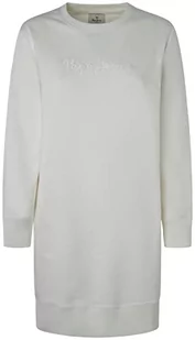 Pepe Jeans Damska sukienka Whitney, biała, XL, biały, XL - Sukienki - miniaturka - grafika 1