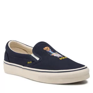 Trampki damskie - Polo Ralph Lauren Tenisówki Keaton 816861089001 Navy - grafika 1