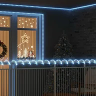 Oświetlenie świąteczne - vidaXL Lina świetlna z 1200 diodami LED Zimna biel 50 m PVC - miniaturka - grafika 1